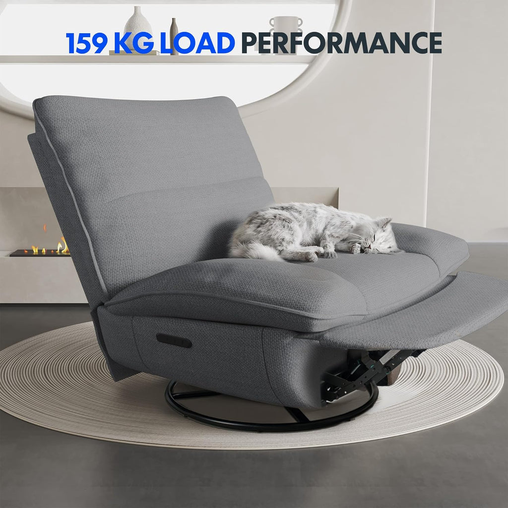 2026 Fauteuil inclinable FLEXISPOT XC6, canapé pivotant à bascule, fauteuil TV avec dossier réglable, fauteuil inclinable pour chambre, salon et home cinéma (beige)