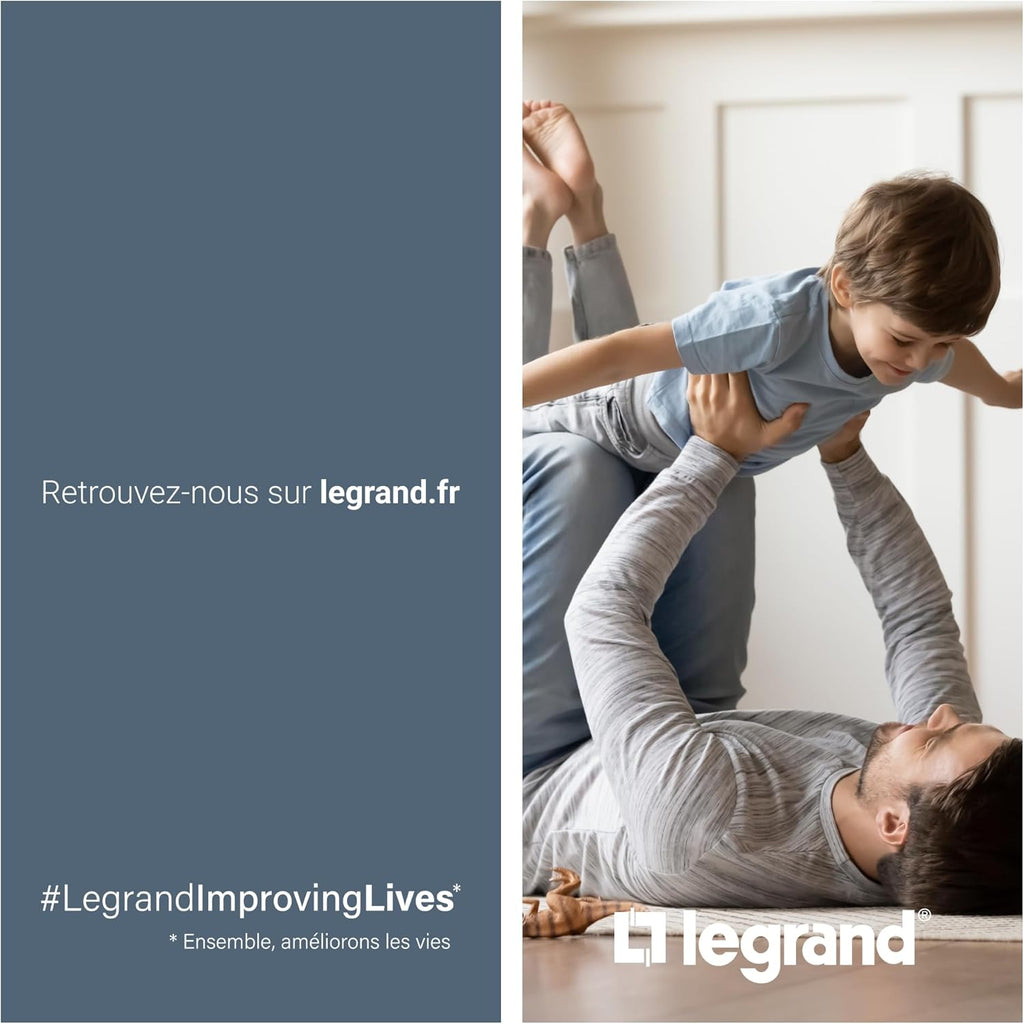 2026 LEGRAND | Green'UP ACCESS, Prise et Cordon de Repiquage, Recharge Sécurisée Jusqu'à 3,7 kW, Charge Accélérée x2 Pour Véhicules Électriques Compatibles, Installation Intérieure/Extérieure