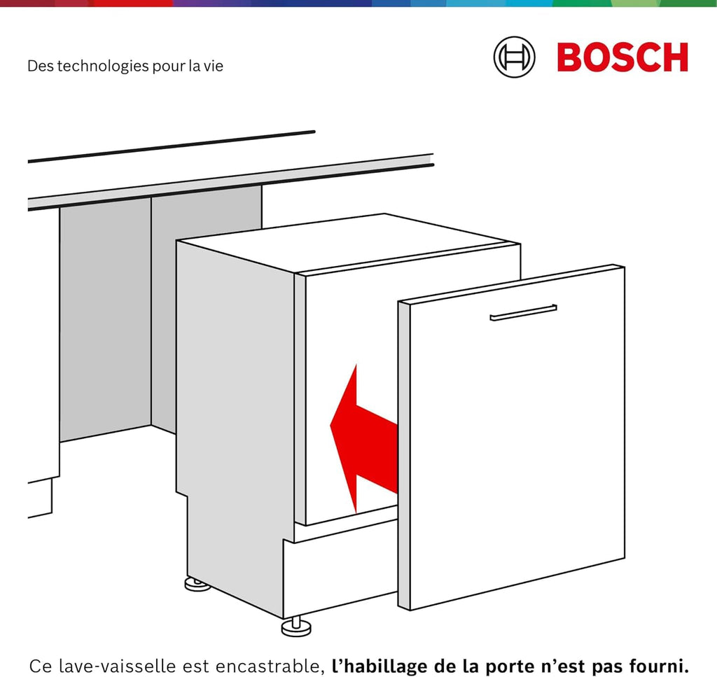 2026 Bosch SMV4EVX02F, Série 4, Lave-vaisselle 60 cm, Encastrable