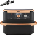 2026 Ninja Foodi FlexDrawer, Friggitrice ad Aria, Doppia Zona, Separatore Rimovibile, Cassetto da 10.4L, 7 in 1, Componenti Antiaderenti Lavabili in Lavastoviglie, Nero/Rame, AF500EUCP