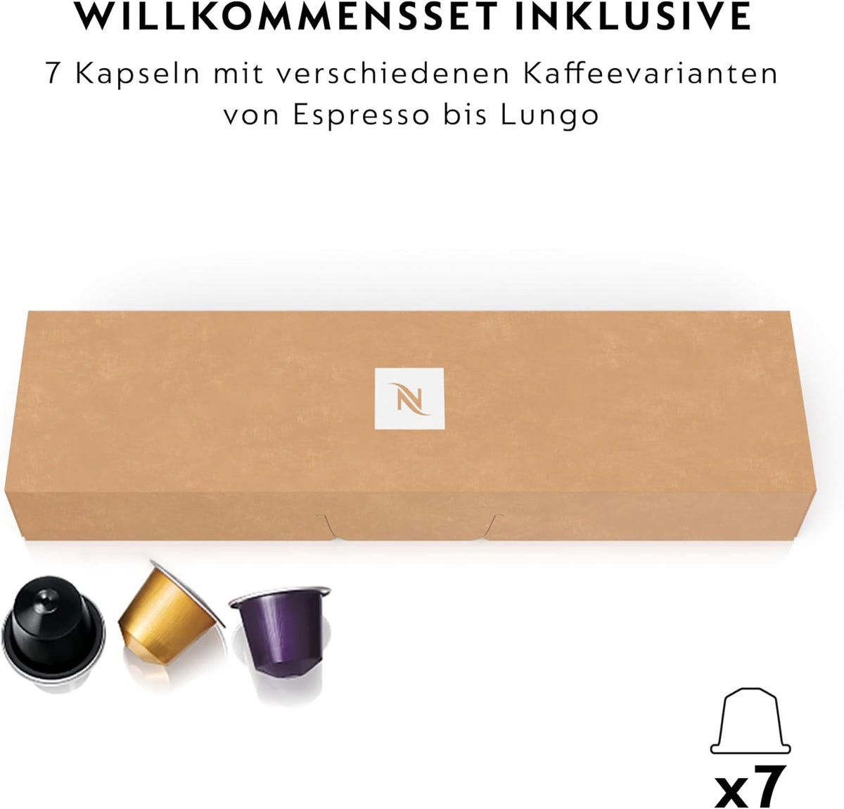 2026 De’Longhi 203549 Inissia Cafetière à Capsules Nespresso, Plastique, Noir