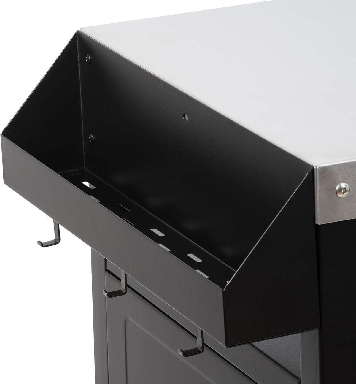 2026 Carrello per barbecue BBQ-Toro 103,5 x 59 x 81 cm | argento/nero | Tavolo per barbecue con ampio piano di lavoro | Tavolo per barbecue outdoor, carrello per servire, carrello da giardino all'aperto