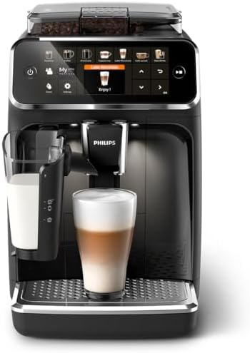 2026 Philips Machine à Expresso Entièrement Automatique 5500 Series–20 Boissons Chaudes et Glacées, Carafe LatteGo Facile à Nettoyer, SilentBrew 40% Plus Silencieuse, QuickStart, Noir et Argent (EP5546/70) : Cuisine et Maison