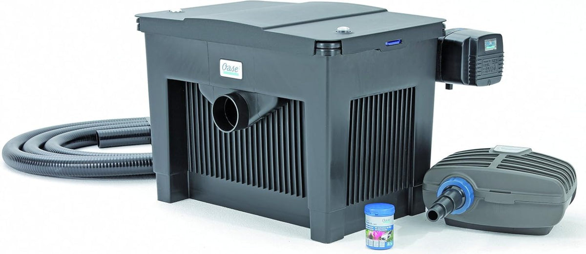 2026 OASE 56789 Durchlauffilter BioSmart Set 36000 geeignet für Teiche bis 36 m³, Filtersystem, Filterkomplettset inkl Filtermaterial, Teichpumpe und UVC Klärer