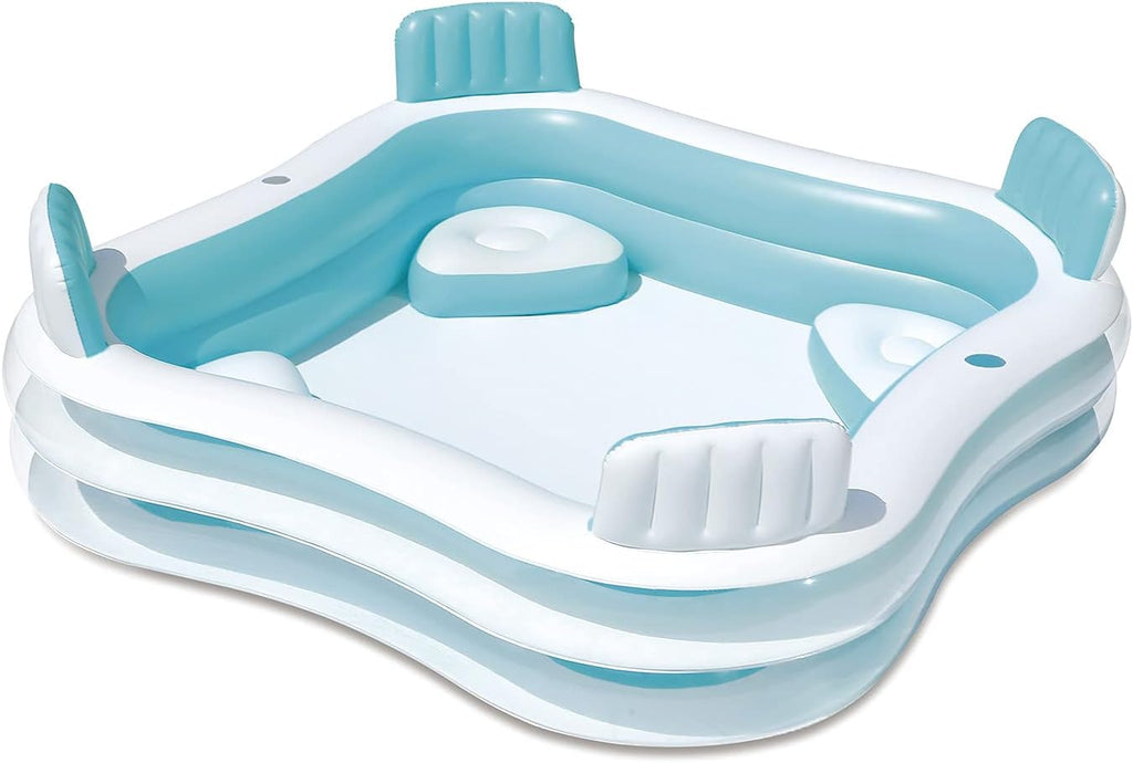 2026 Piscine gonflable avec 4 sièges 223 x 223 x 66 cm Summer Waves
