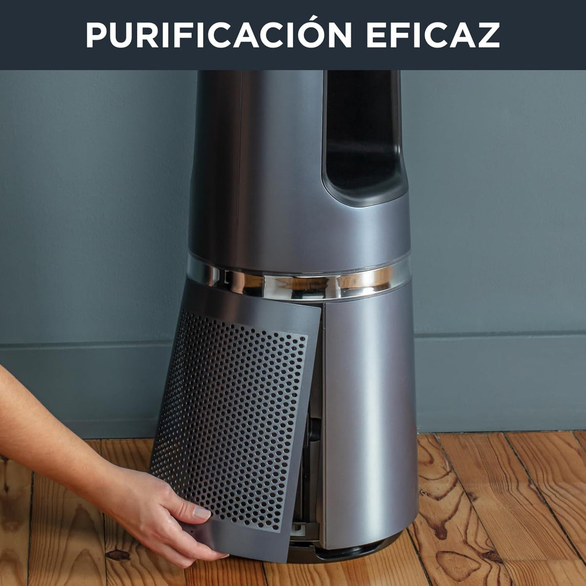2026 Rowenta Eclipse 2-en-1 Ventilateur purificateur, Ventile et filtre l'air, Particules fines, 32 dB (A), Puissant, Oscillation, 12 vitesses, Minuteur, Départ différé QU5030F0