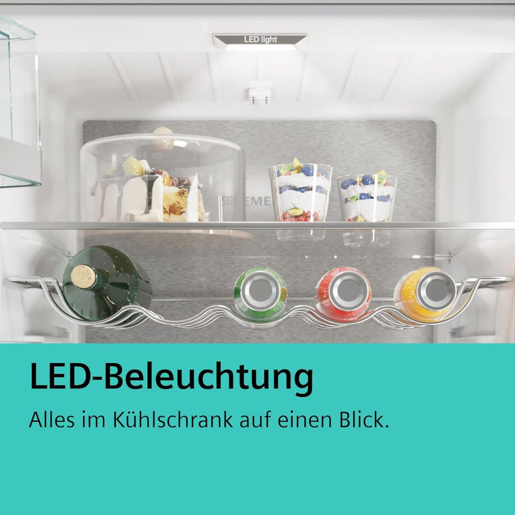 2026 SIEMENS KF96NVPEA iQ300 Multi-Door-Kühlschrank, 183 x 91 cm, 405 L Kühlen & 200 L Gefrieren, hyperFresh längere Frische, noFrost nie wieder abtauen, superCooling schnellere Kühlung