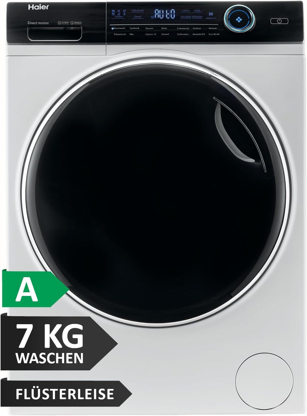 2026 Haier I-PRO SERIE 7 HW70-B14979 I Frontlader Waschmaschine 7kg I Washing Machine mit A-Effizienz, 1.400 U/Min. & leisem Direktantrieb I Inkl. Dampffunktion, Selbstreinigungssystem & Refresh-Programm