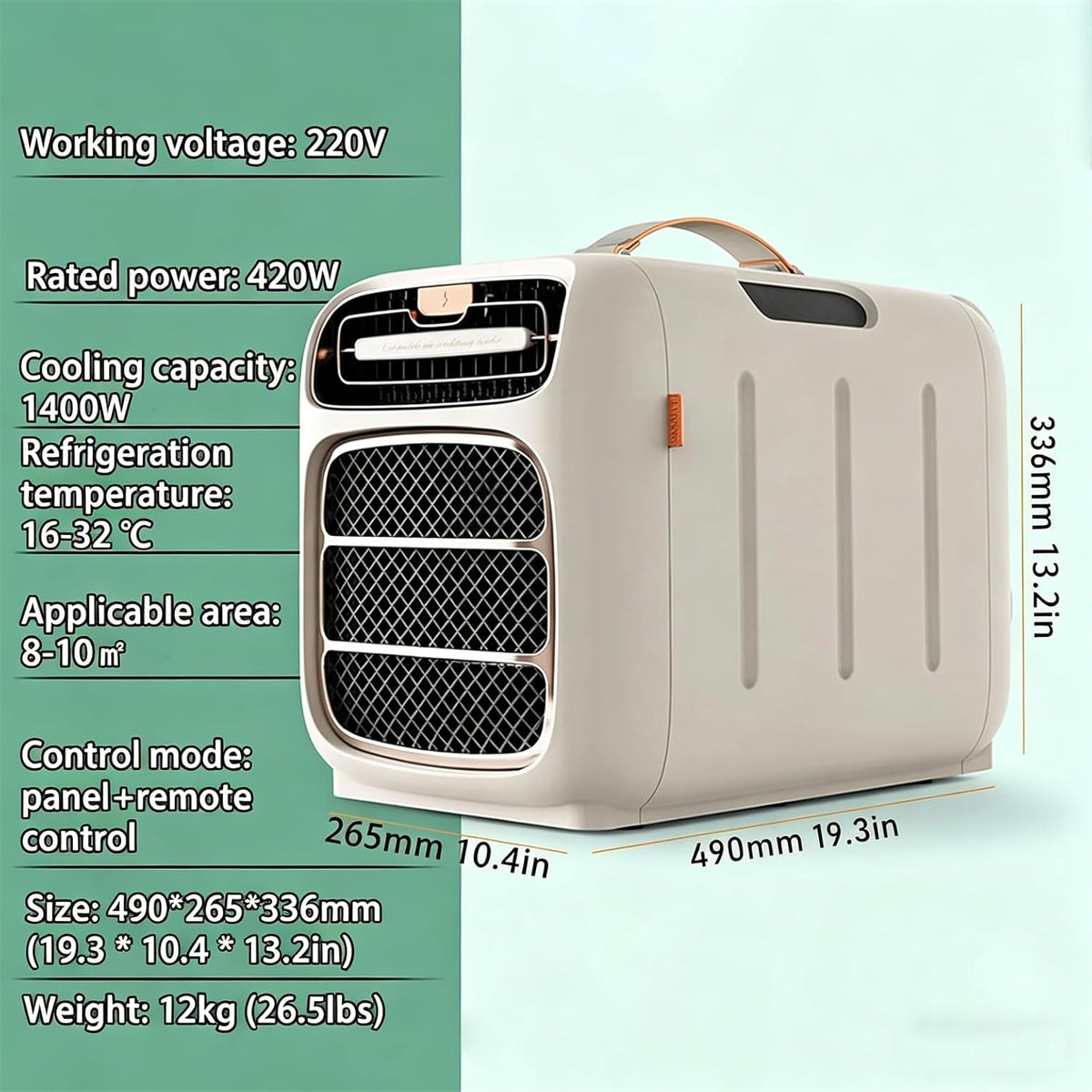 2026 Climatiseur Portable 5121 Btu, Refroidissement Et Chauffage Rapides, Déshumidification, Basse Consommation (500 W), 3 Vitesses De Ventilation