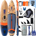 2026 Niphean Extra Large Paddle Gonflable, Sup à 2+1 Personnes/Famille, Planches de Stand Up Paddle Gonflables avec Idéal Débutant Aileron Équilibré, Housse Étanche, Paddle Gonflable Adulte, Cadeaux