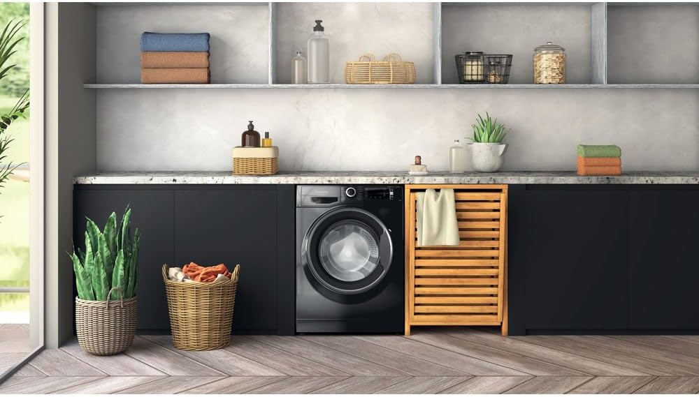 2026 Hotpoint Ariston Lavatrice a libera installazione a carica frontale Hotpoint Ariston: 10,0 kg, NBT 108 BLACK IT