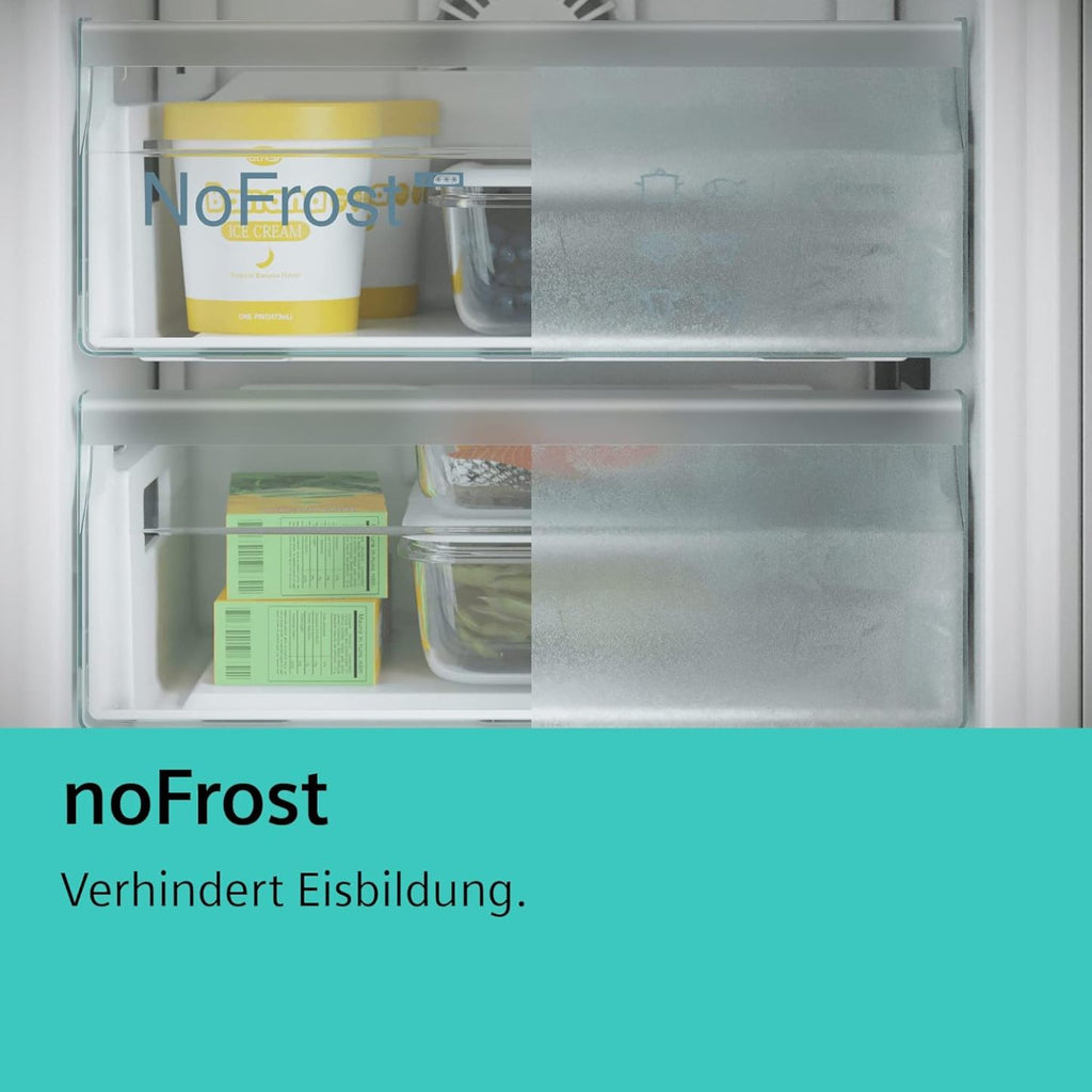 2026 SIEMENS KF96NVPEA iQ300 Multi-Door-Kühlschrank, 183 x 91 cm, 405 L Kühlen & 200 L Gefrieren, hyperFresh längere Frische, noFrost nie wieder abtauen, superCooling schnellere Kühlung