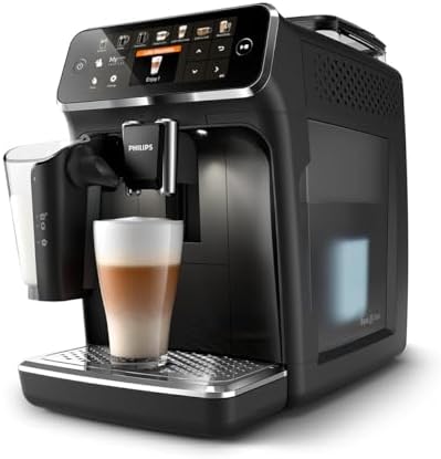 2026 Philips Machine à Expresso Entièrement Automatique 5500 Series–20 Boissons Chaudes et Glacées, Carafe LatteGo Facile à Nettoyer, SilentBrew 40% Plus Silencieuse, QuickStart, Noir et Argent (EP5546/70) : Cuisine et Maison