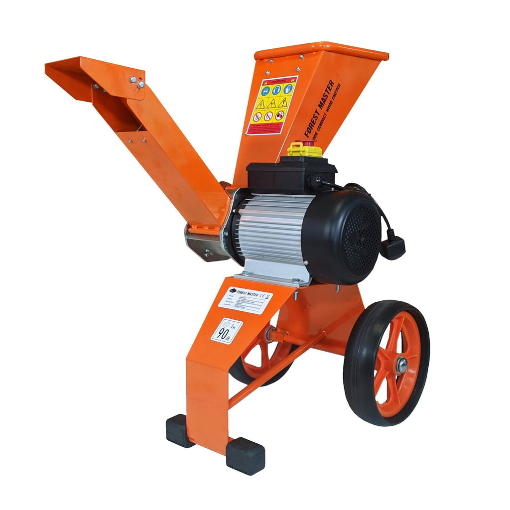 2026 Forest Master FM4DDE broyeur de Jardin électrique 2800 W 4 CV pour Branches, Feuilles de Bois