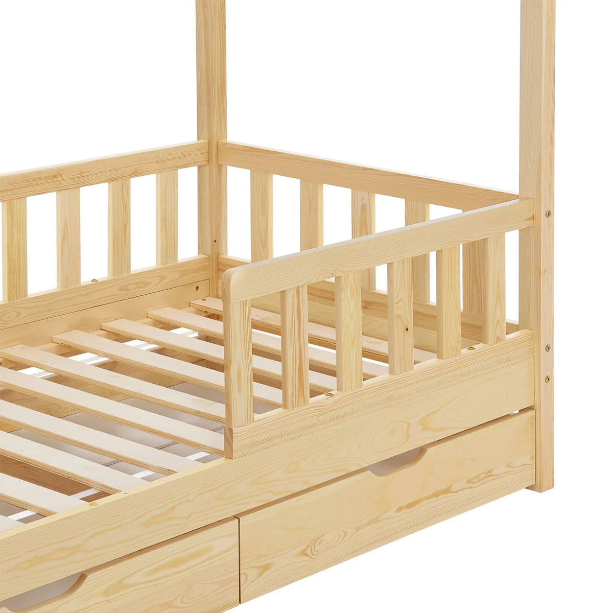 2026 Lit enfant Marli 2025, 80 x 160 cm, avec tiroirs de rangement