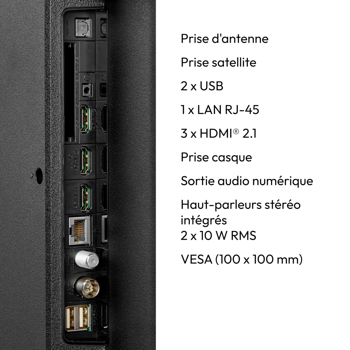 2026 MEDION TV 43 Pouces (108 cm) QLED Television (Smart TV, 4K, Dolby Vision HDR, Prime Video, Disney+, Dolby Atmos, DTS X, Compatible avec Google TV, PVR