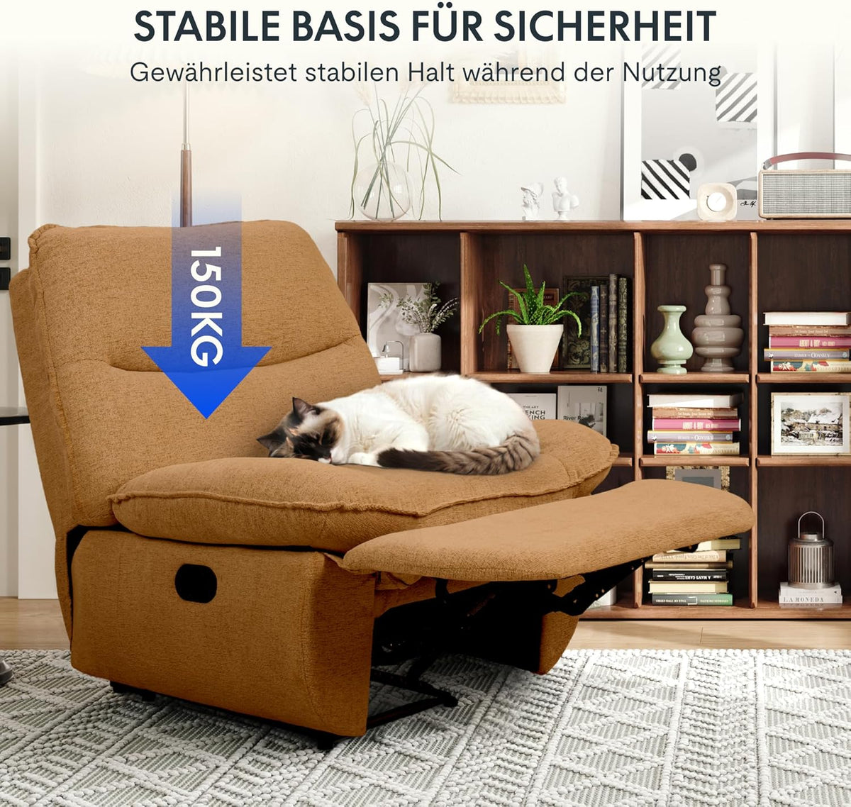 2026 Fauteuil inclinable FLEXISPOT XC6, canapé pivotant à bascule, fauteuil TV avec dossier réglable, fauteuil inclinable pour chambre, salon et home cinéma (beige)