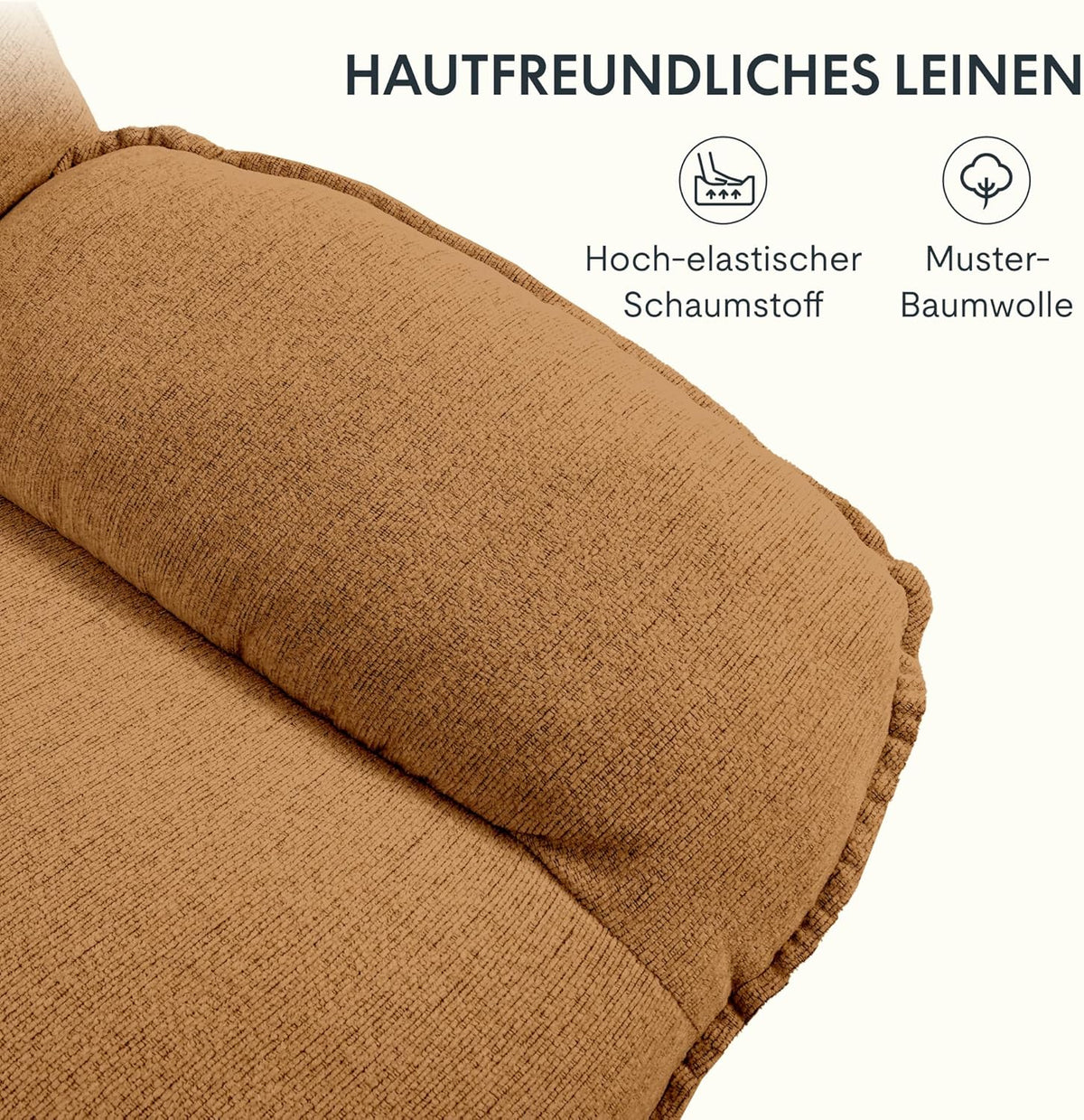 2026 Fauteuil inclinable FLEXISPOT XC6, canapé pivotant à bascule, fauteuil TV avec dossier réglable, fauteuil inclinable pour chambre, salon et home cinéma (beige)