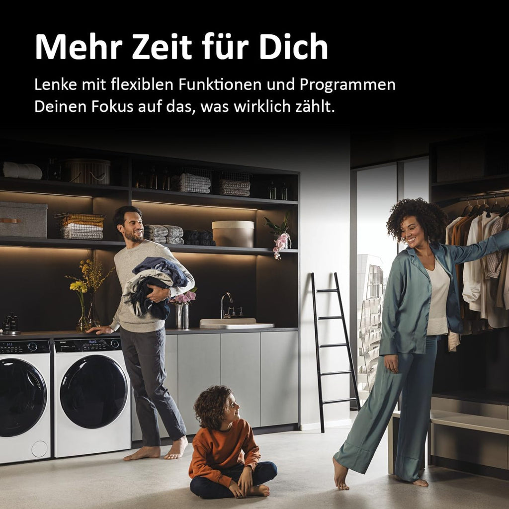 2026 Haier I-PRO SERIE 7 HW70-B14979 I Frontlader Waschmaschine 7kg I Washing Machine mit A-Effizienz, 1.400 U/Min. & leisem Direktantrieb I Inkl. Dampffunktion, Selbstreinigungssystem & Refresh-Programm