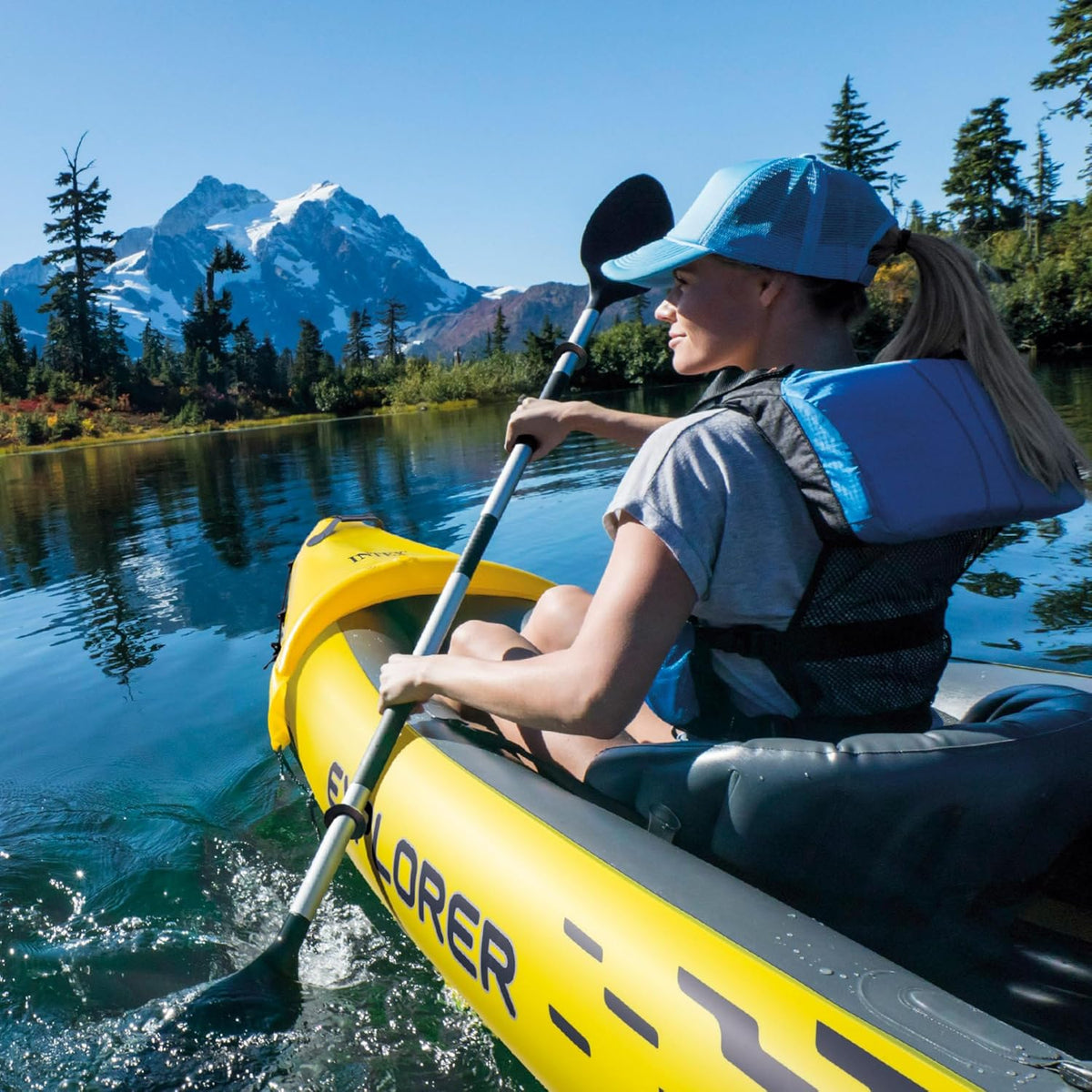 2026 Intex Set Kayak Explorer k2-2 pers (Inclus rames et gonfleur)