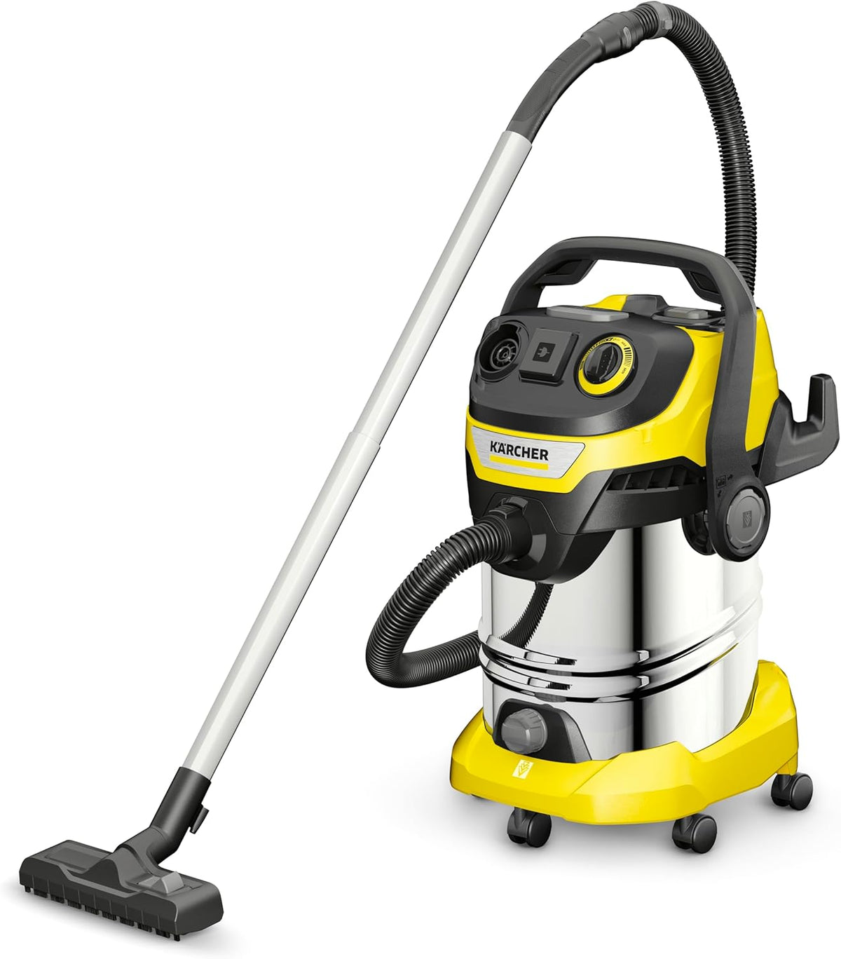 2026 Kärcher aspiratore solidi liquidi WD 6 P S V-30/6/22/T con presa elettroutensile, 1300 W, contenitore in plastica: 30 l, tubo di aspirazione: 2,2 m, funzione soffiante, filtro in vello