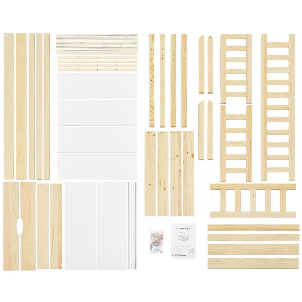 2026 Lit enfant Marli 2025, 80 x 160 cm, avec tiroirs de rangement