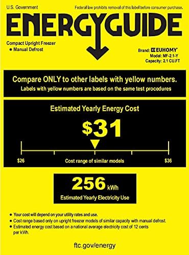 2026 Congélateur vertical 2025 de 85 litres (3 pi³). Porte réversible simple en acier inoxydable. Congélateur compact pour la maison, les résidences étudiantes, les appartements et les bureaux (argenté).