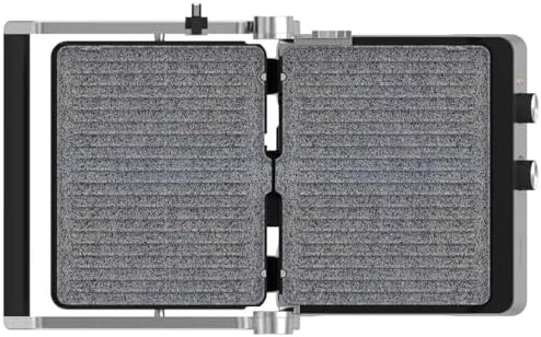 2026 Cecotec Grill électrique Rock’nGrill Smart. Système de réglage de la puissance, du temps et de la température de 2000 W, ouverture à 180 °, plaques amovibles allant au lave vaisselle : Cuisine et Maison