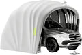 2026 Abri De Voiture Semi-Automatique en Acier Inoxydable, Abri Voiture Exterieur Pliable, Garage Mobile Exterieur, L 5,5m x W 2.5 x H 2.3m / L 5,9m x W 2,7 x H 2,45 m (Gris) (5.9 x 2.7 x 2.45m)