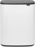 2026 Poubelle Brabantia, acier mat, anti-traces de doigts, 2 x 30 L