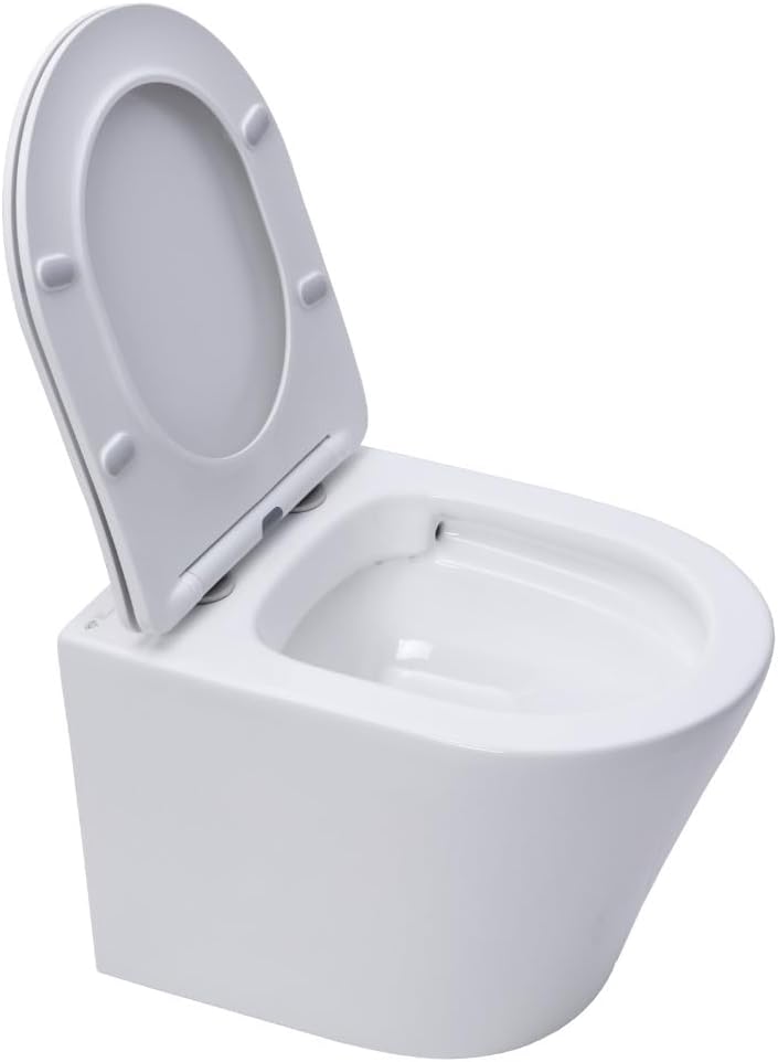 2026 WC Suspendu Pack Complet Accessoires - Pack WC Grohe Bâti autoportant, WC SAT Infinitio sans bride, Plaque chrome, Abattant WC,Cuvette Toilette, Chasse d'eau Wc, Mécanisme
