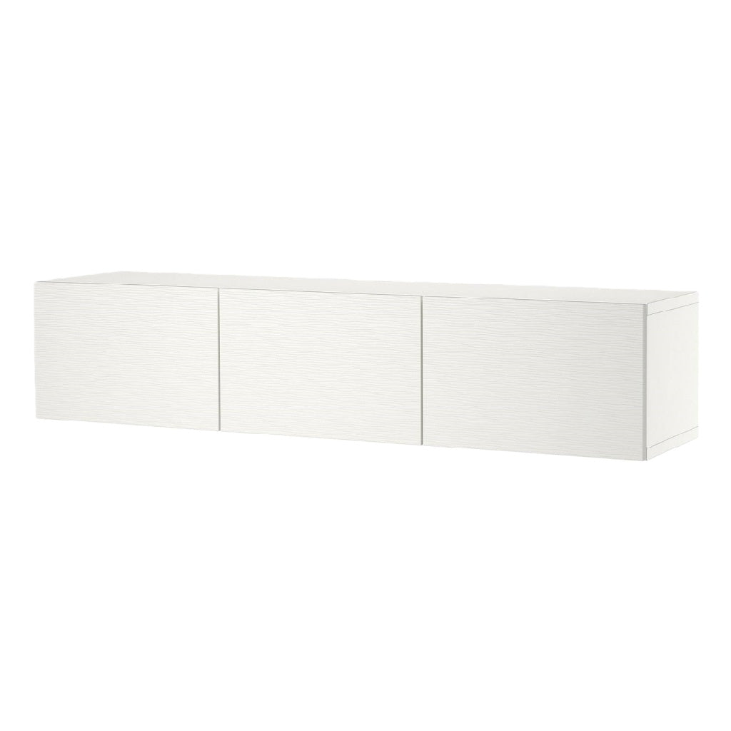 2026 Meuble TV mural 3 portes blanc mat