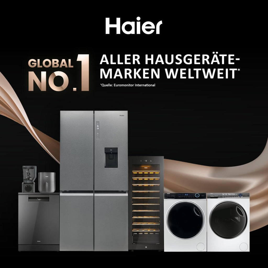 2026 Haier I-PRO SERIE 7 HW70-B14979 I Frontlader Waschmaschine 7kg I Washing Machine mit A-Effizienz, 1.400 U/Min. & leisem Direktantrieb I Inkl. Dampffunktion, Selbstreinigungssystem & Refresh-Programm